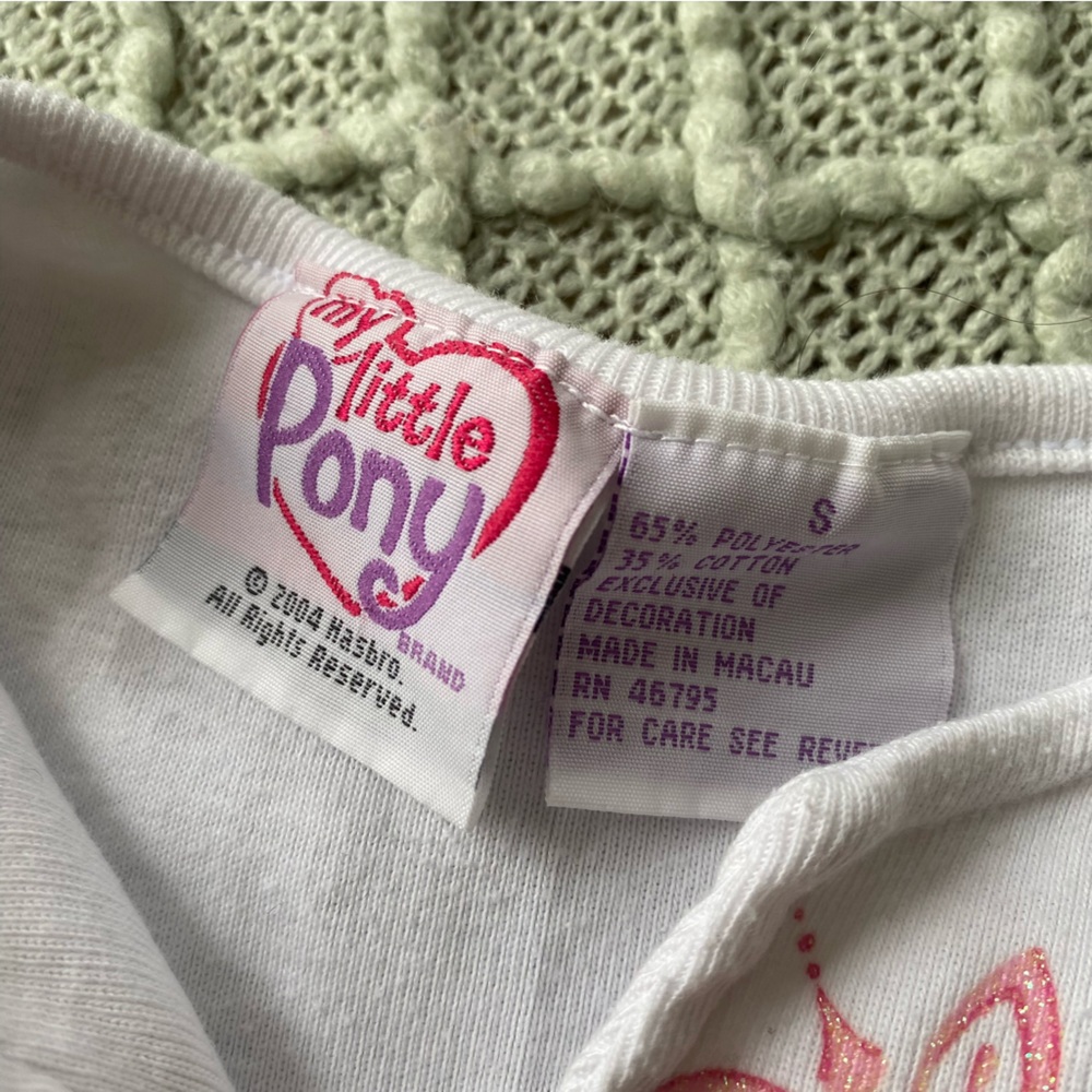 Vintage My Little Pony Size small white long sleeve Tshirt - Picture 5 of 10